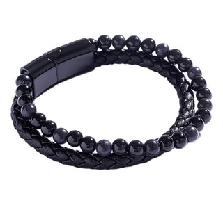 Marc malone Stylish double Bracciale da uomo MCGB5034 - Length: 19 cm