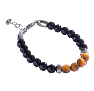 Marc Malone Elegante Bracciale Con Perline E Occhio Di Tigre Mcgb5021