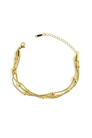 Marc malone Triple chain Bracciale Velmora Gold MCB260833G