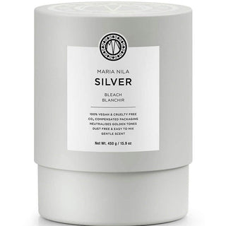 Maria Nila Bleach Collection Silver for the neutralization of yellow tones oxidizing powder for hair 450 g