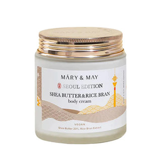 Mary & may Shea Butter & Rice Bran Crema corpo 250 ml