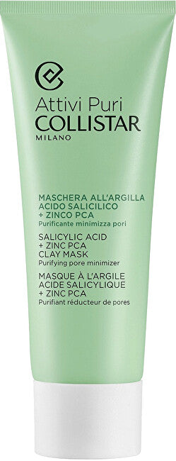 Collistar Maschera viso detergente e opacizzante Attivi Puri Acido Salicilico + Zinco PCA 75 ml