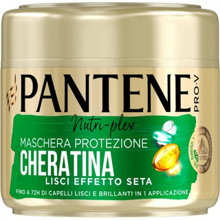 Pantene Maschera Capelli Protezione Cheratina Lisci Effetto Seta 300 Ml