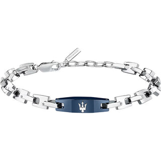 Maserati Bracciale In Acciaio Distintivo Per Uomo Iconic Jm425Avd105