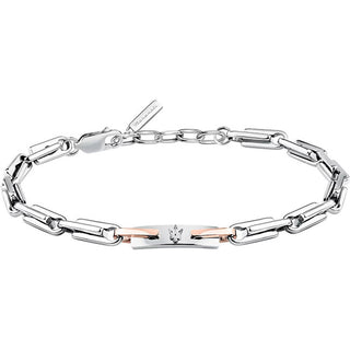 Maserati Bracciale Moderno Da Uomo In Acciaio Bicolore Iconic Jm425Avd107