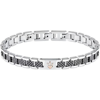Maserati Bracciale Iconico In Acciaio Da Uomo Iconic Jm225Avd86