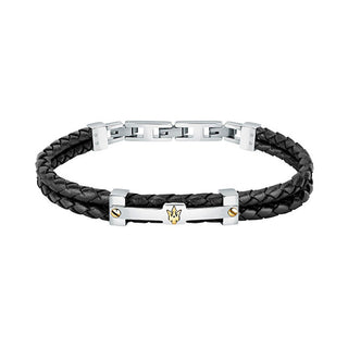 Maserati Bracciale Originale In Pelle Riciclata Jm422Ave11