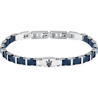 Maserati Bracciale Uomo In Acciaio Ceramica Jm424Atz45