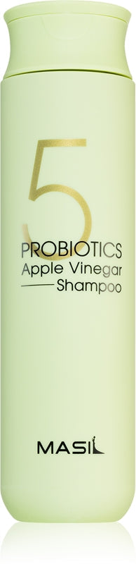 MASIL Champú de limpieza profunda con vinagre de sidra de manzana y 5 probióticos para cabello y cuero cabelludo (300 ml)