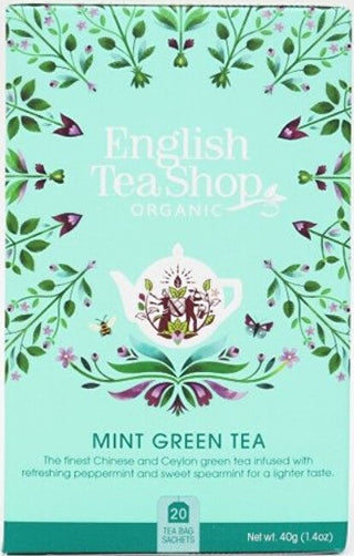 English tea shop Green tea con mint BIO 20 bags