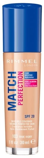 Rimmel Fondotinta Match Perfection – Fondotinta 103 True Ivory