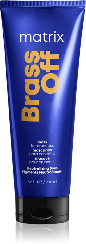 Matrix Mask to neutralize yellow tones in blonde hair Total Results (Brass Off Color Obsessed) 200ml