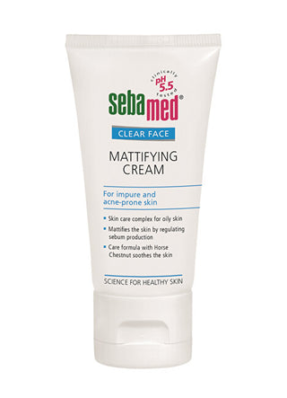 Sebamed Crema Viso Opaca Trasparente (Crema Opacizzante) 50 Ml