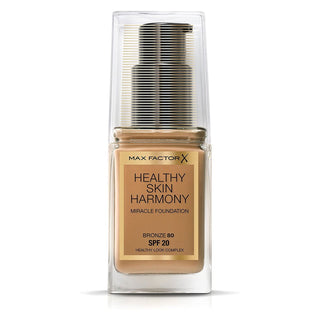 Max Factor Base de maquillaje líquida Healthy Skin Harmony 80 Bronze FPS 20 30 ml