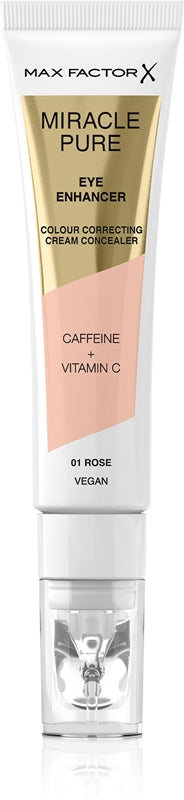 Max Factor Miracle Pure cream concealer against puffiness and dark circles color 01 Rose 10 ml