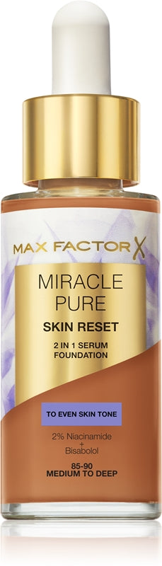 Max Factor Miracle Pure Skin Reset 2in1 seerumimeikkivoide - Meikki 30 ml 85-90 Keskivaalea - Syvä