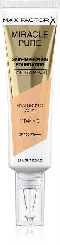 Miracle Pure Hydrating Makeup (hudforsterkende foundation) 30ml – Farge: 32 Lys beige