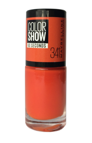 Maybelline Color Show 60 Seconds Nail Polish No. 341 Orange Attach 7 ml
