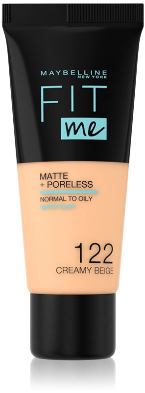 Unifying make-up with Fit Me! (Matte & Poreless Make-Up) 30 ml - Shade: 122 Creamy Beige