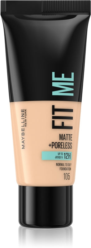 Maybelline Maybelline Unifying Makeup With Fit Me! (Matte & Poreless Make-Up) 30 Ml - Shade: 105 Natural Ivory