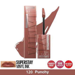 Maybelline Superstay Vinyl Ink Rossetto 120 Punchy 4,2 ml