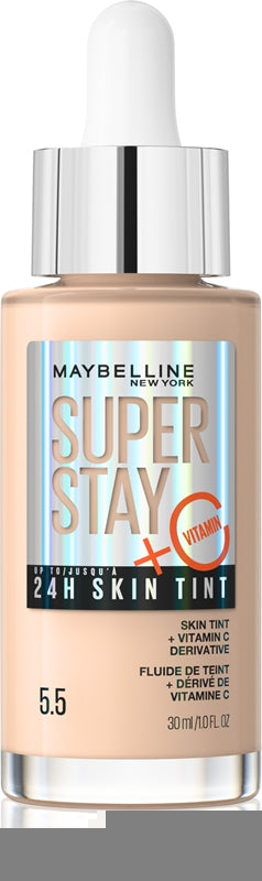 Maybelline スーパーステイ 24H スキンティント + ビタミンC ファンデーション 30ml 5.5