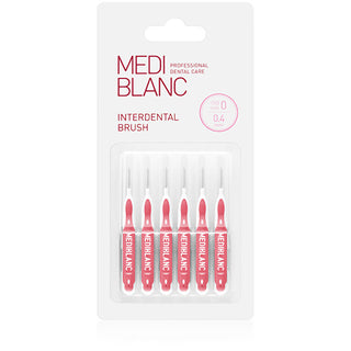 Mediblanc Scovolino Interdentale A Forma Di I 0,4 Mm Rosa 6 Pezzi