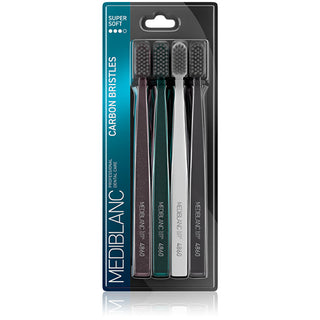 Mediblanc Spazzolino Da Denti Con Setole In Carbonio 4 Pezzi