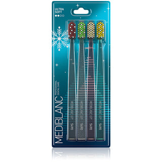 Mediblanc Spazzolino Da Denti Ultra Soft Winter Edition 4 Pezzi