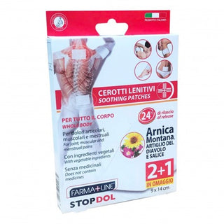 Farmaline Pensos Calmantes Arnica 24 Horas - 3 Unid. 