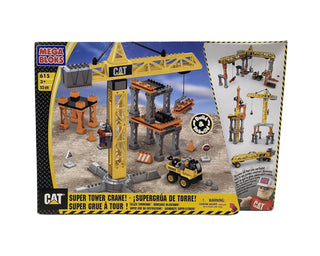 Mega Bloks, GATTO, Super Tower Crane, Set da costruzione, 615, da bambino, 3+ anni, 52 pezzi