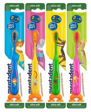 Mentadent Mentadent Spazzolino Kids Ultra Soft 2-6 Anni Assortiti Nei Colori