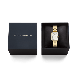 Daniel Wellington Quadro 20X26 Numeri Romani Data 5 Maglie Oro Bianco — Cinturino smartwatch