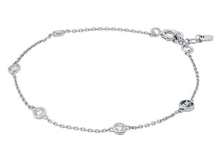 Michael Kors Elegante Bracciale In Argento Con Zirconi Brilliance Kors Mkc1716Cz040
