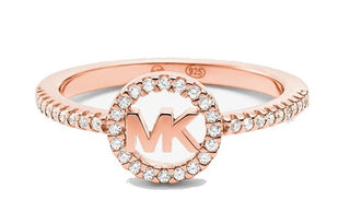 Michael Kors Bague de luxe en bronze avec zircons Mkc1250An791 - Circonférence : 51 Mm 