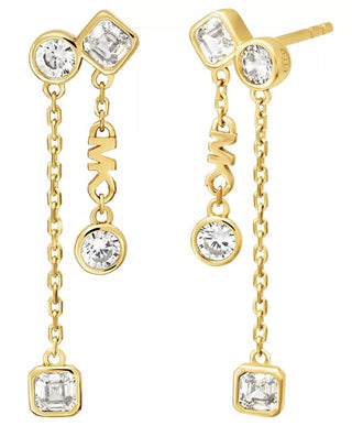Michael Kors Luxury Earrings Gold Plated with Premium Zirconia Mkc1773710 