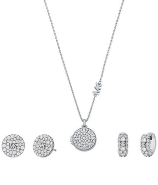 Michael Kors Set Di Gioielli Di Lusso In Argento Mkc1700Set (Collana, 2 Orecchini)