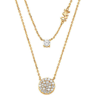 Michael Kors Collana Moderna Placcata Oro Double Brilliance Mkc1591An710