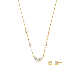Michael kors Gold-plated Premium jewelry set MKC1774SET (Collana, Orecchini)