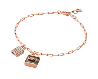 Michael Kors Pulsera chapada en oro con circonitas y nácar Premium Mkc1742Tn791 