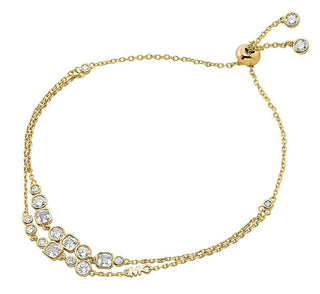 Michael Kors Bracciale In Argento Placcato Oro Con Zirconi Cubici Premium Mkc1770710