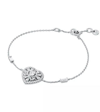 Michael Kors Bracciale Romantico In Argento Con Zirconi Love Kors Mkc1690Cz040