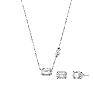 Michael Kors Set Di Gioielli In Argento Mkc1760Czset (Collana, Orecchini)