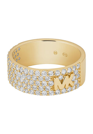 Michael Kors Ring in Shimmering Silver with Zirconia Mkc1555An710 - Size: 49 Mm 