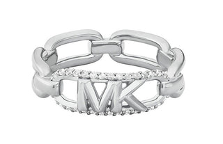 Michael Kors Ring In Silver With Premium Zirconia Mkc1658Cz040 - Size: 52 Mm 