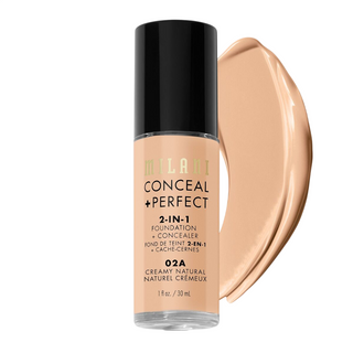 Milani Conceal + Perfect, fondotinta liquido e correttore 2-in-1, 02A, Creamy Natural, 30 ml