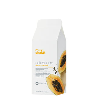 Set Milk Shake Natural Care Papaya Hair Treatment Maschera in polvere per capelli fini e secchi 12 pezzi 15 g