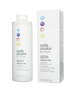 Milk shake Illuminate, olio schiarente per capelli senza ammoniaca, per condizionamento, 300 ml