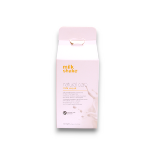Set Milk Shake Natural Care Powdered Milk Hair Treatment Maschera in polvere per capelli secchi e danneggiati 12 pezzi 15 g