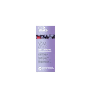 Milk Shake, Silver Shine Light, senza solfati, shampoo per capelli, per la neutralizzazione dei toni gialli, 10 ml